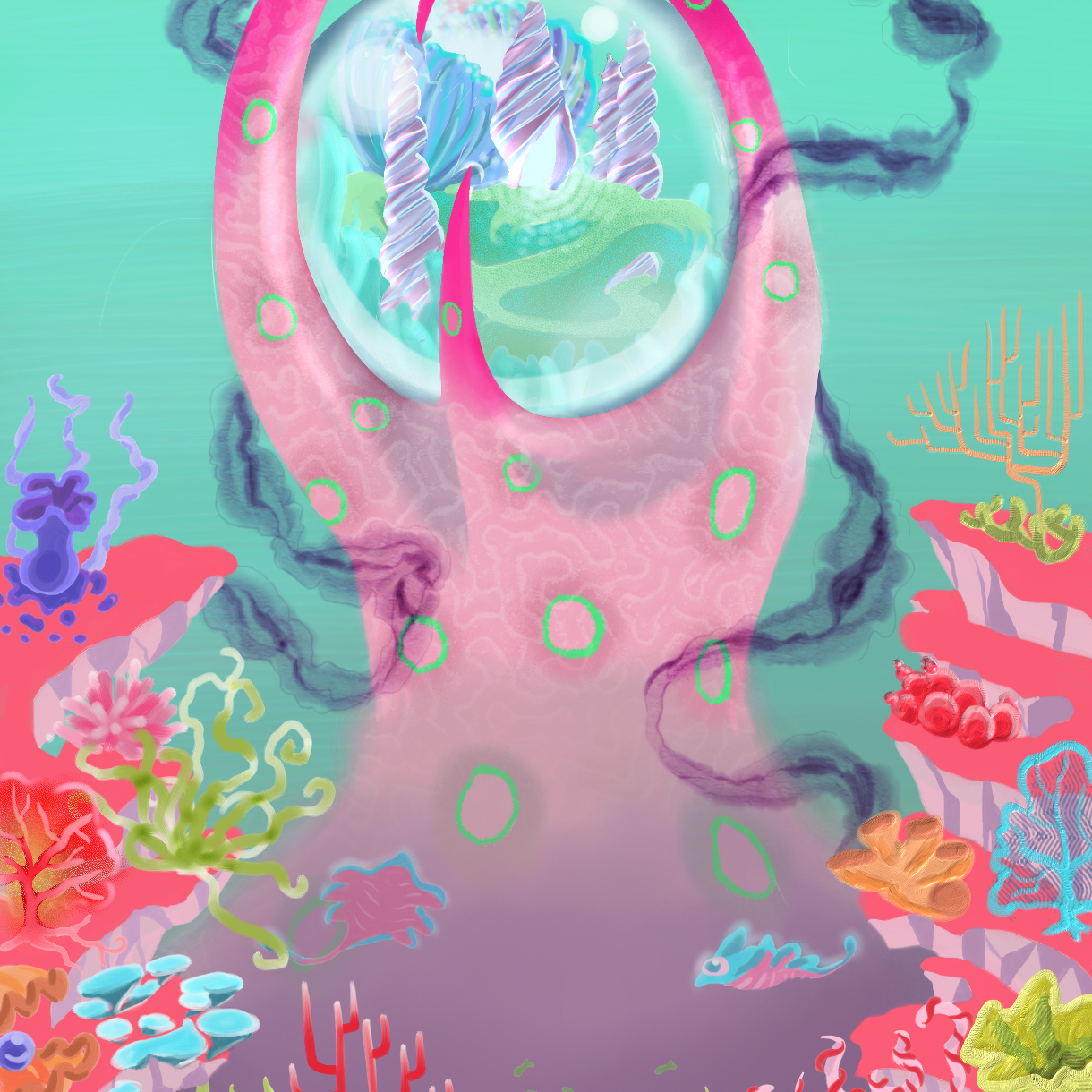 Underwater Fortress Concept Album Design