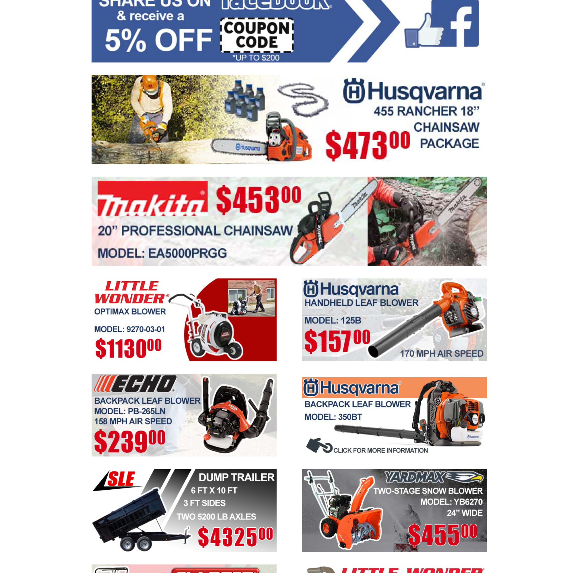 The Early Bird Gets the Worm - Outdoor Power Equipment Email Design