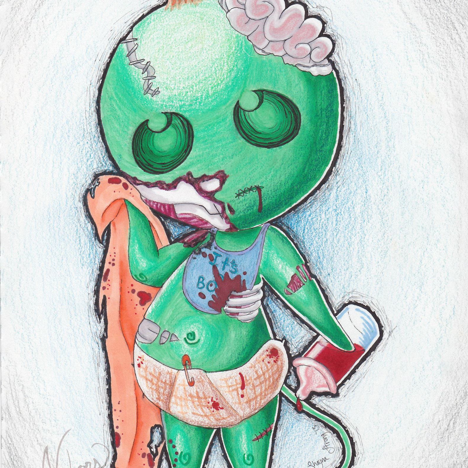 Zombie Baby Character Concept